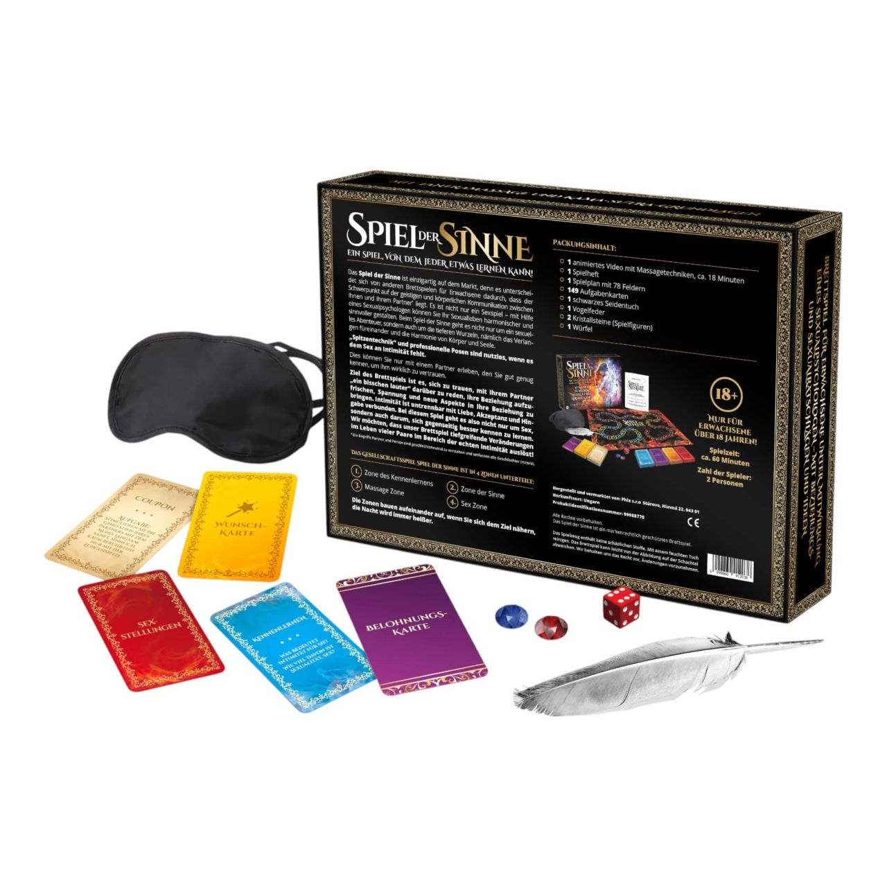 Érzékek Játéka - felnőtt szex társasjáték (német) Érzékek Játéka - felnőtt szex társasjáték (német)