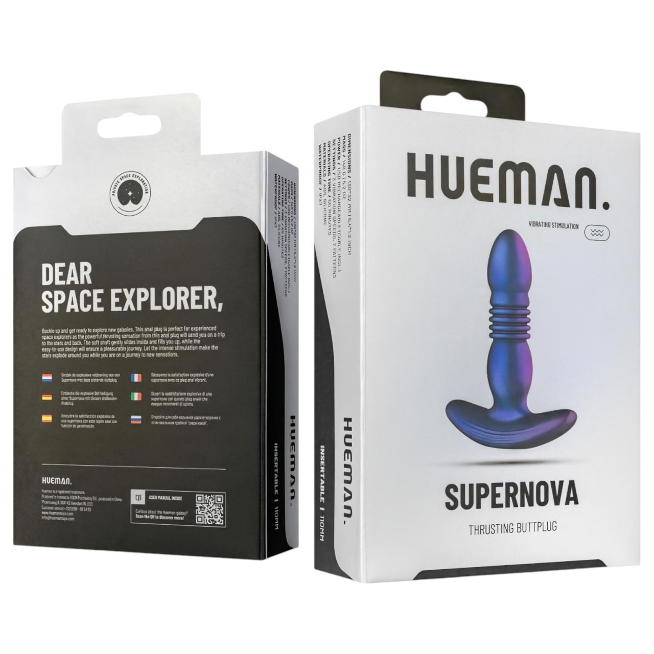 Hueman Supernova - lökő anál vibrátor (lila) Hueman Supernova - lökő anál vibrátor (lila)