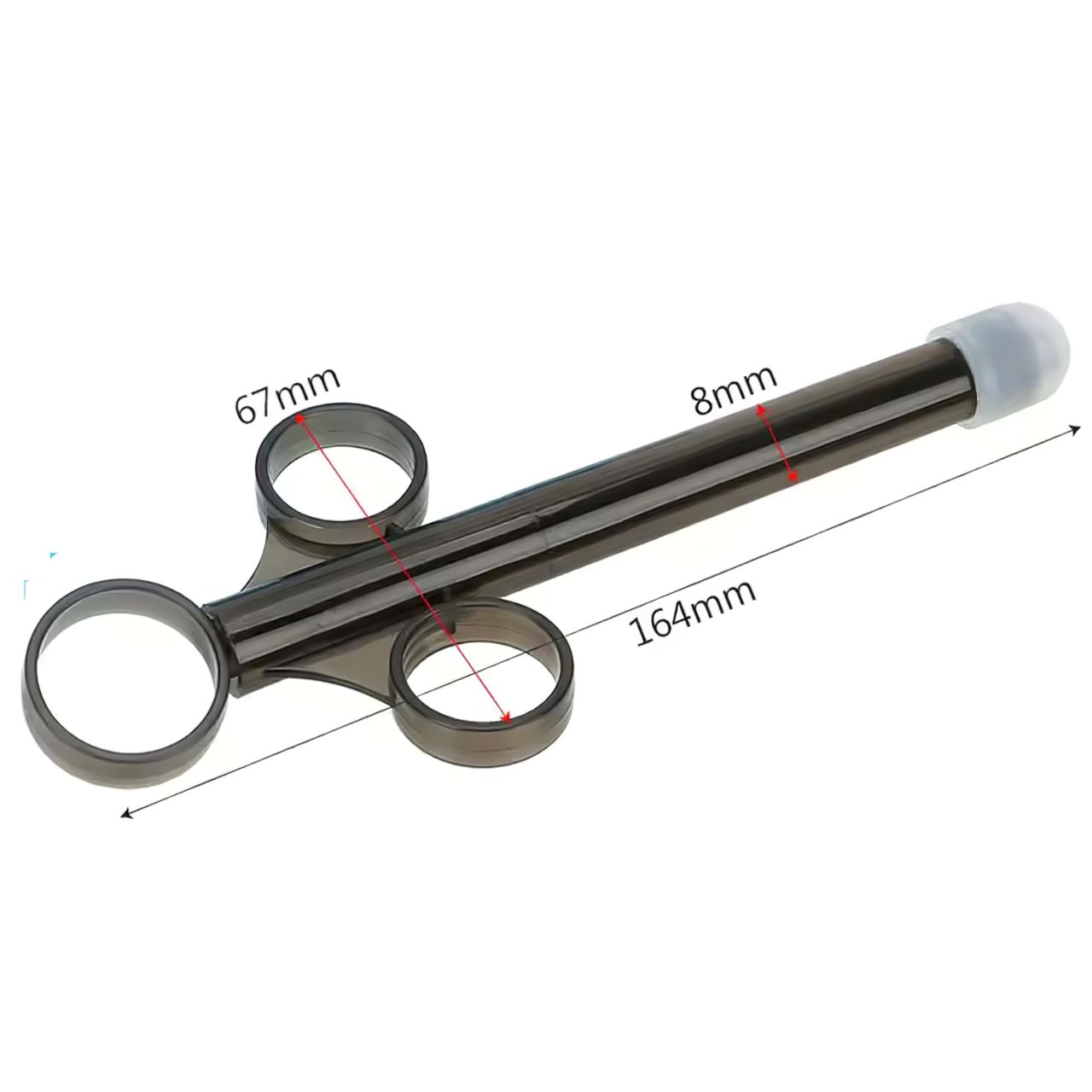 Síkosító adagoló fecskendő (fehér)