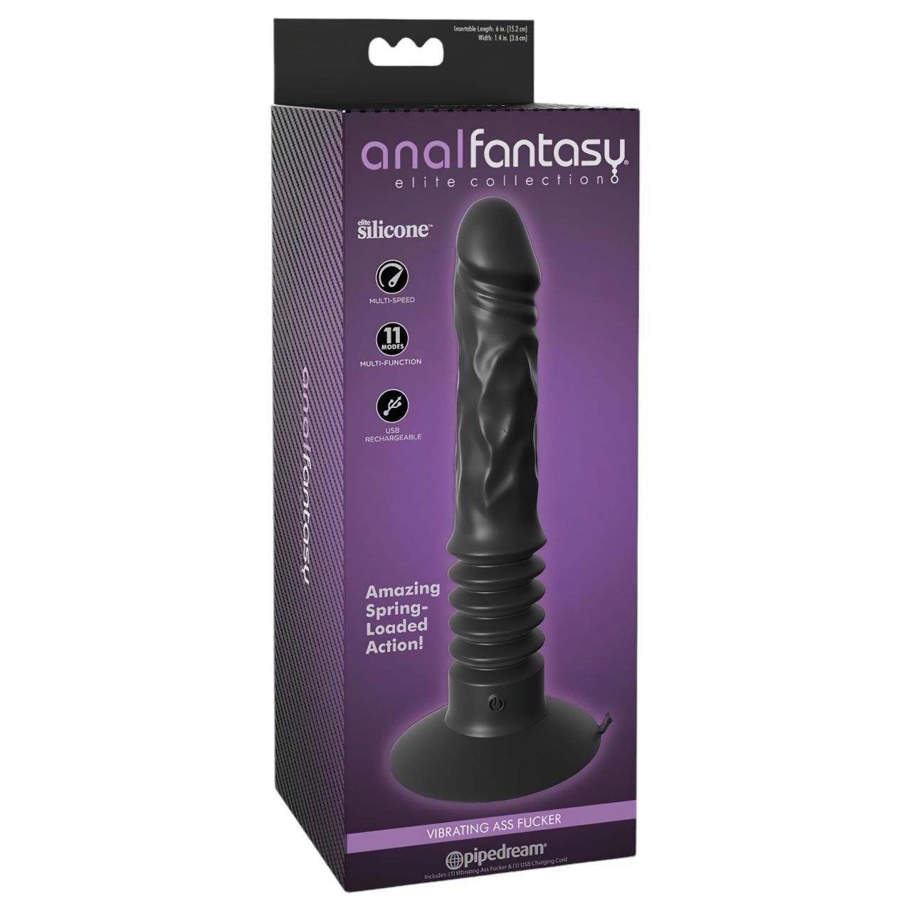 Analfantasy Ass Fucker - akkus anál vibrátor (fekete) Analfantasy Ass Fucker - akkus anál vibrátor (fekete)