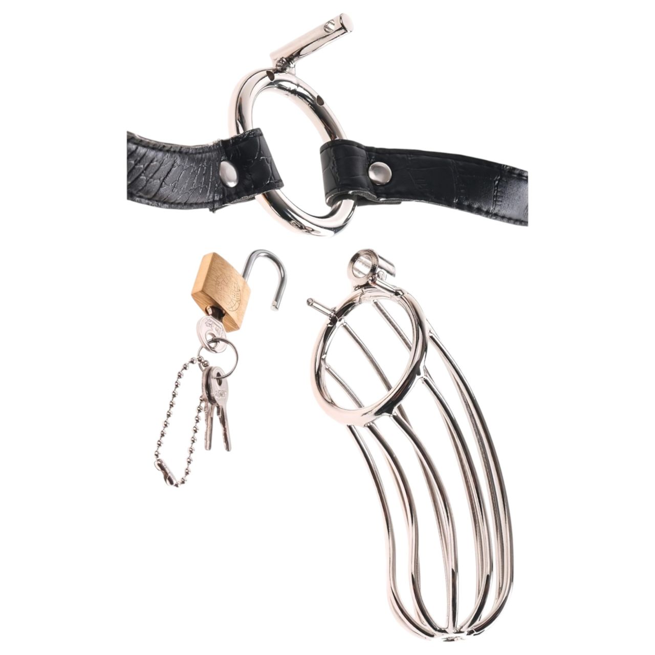 / Fetish The Prisoner - fém péniszketrec (ezüst) / Fetish The Prisoner - fém péniszketrec (ezüst)