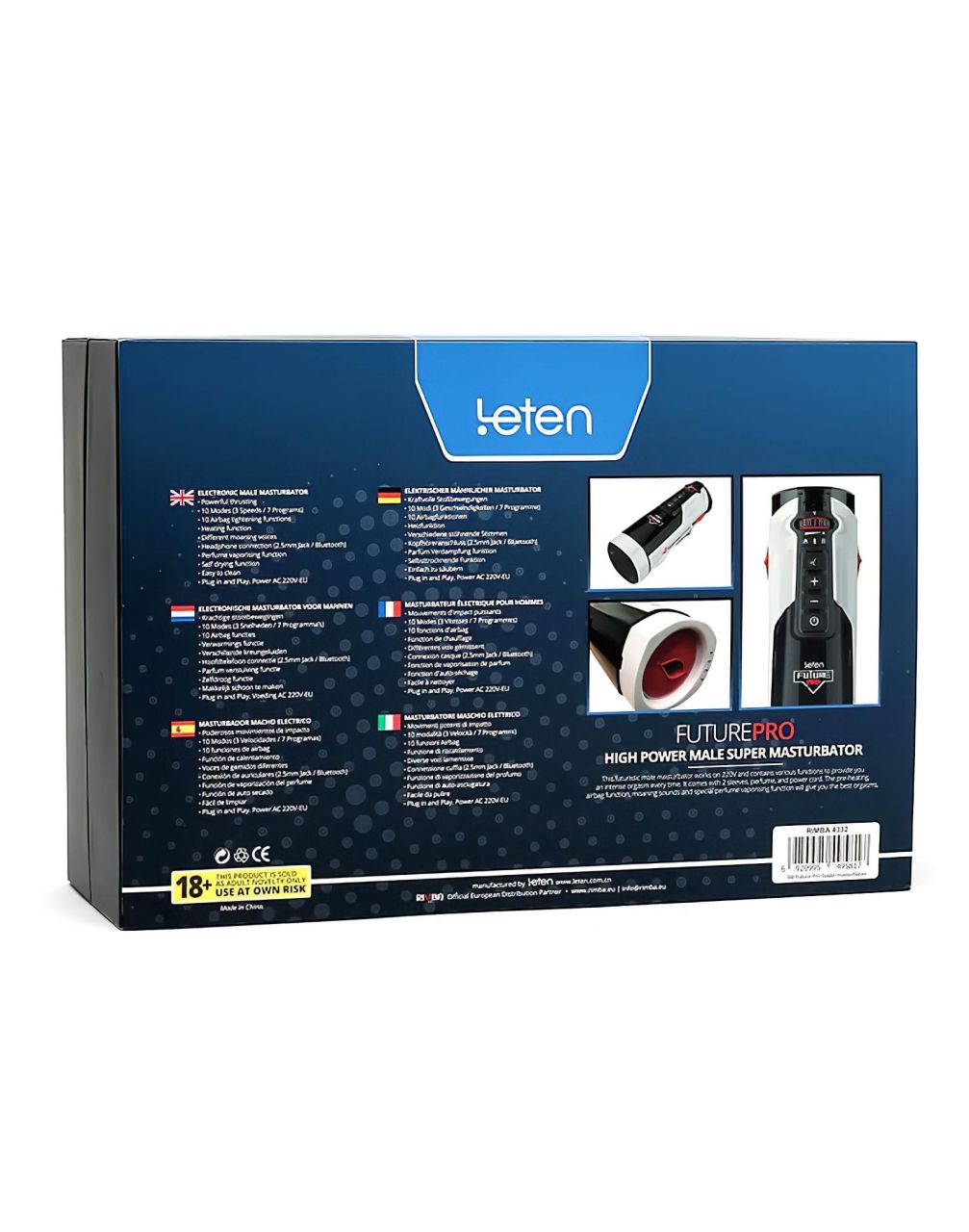 LETEN SM FUTURE PRO - hálózati melegítő, fel-le mozgó maszturbátor LETEN SM FUTURE PRO - hálózati melegítő, fel-le mozgó maszturbátor