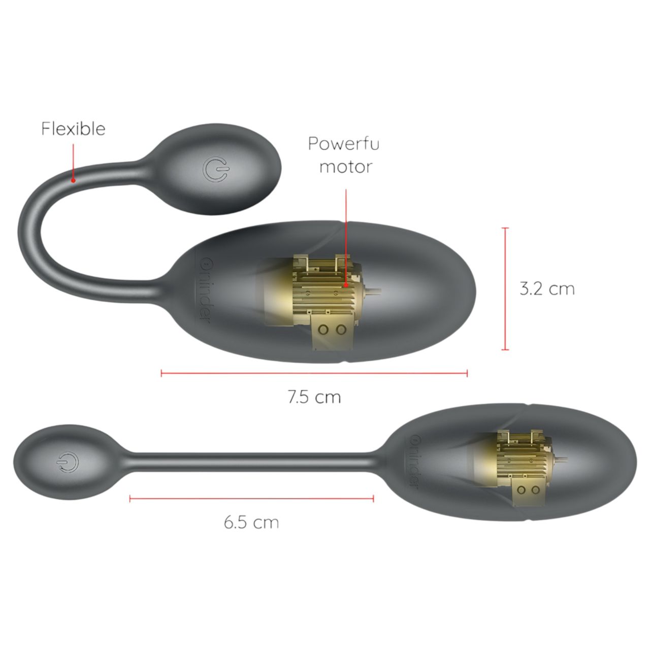 Oninder Tokyo - okos vibrációs tojás (fekete) Oninder Tokyo - okos vibrációs tojás (fekete)