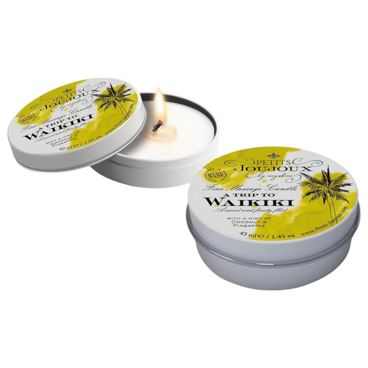 Petits Joujoux Waikiki - masszázsgyertya - kókusz-ananász (43ml) Petits Joujoux Waikiki - masszázsgyertya - kókusz-ananász (43ml)