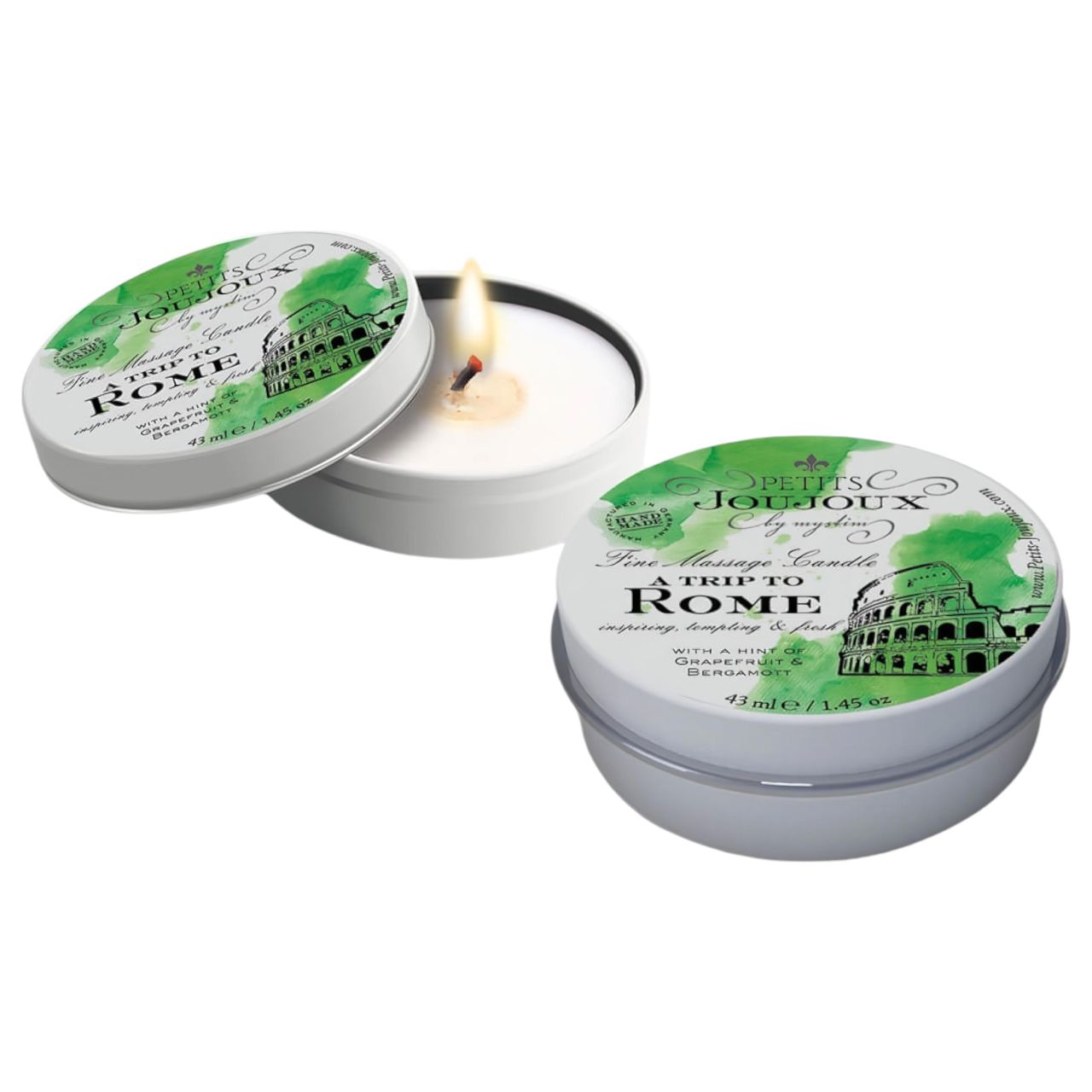 Petits Joujoux Rome - masszázsgyertya - grapefruit-bergamot (43ml) Petits Joujoux Rome - masszázsgyertya - grapefruit-bergamot (43ml)