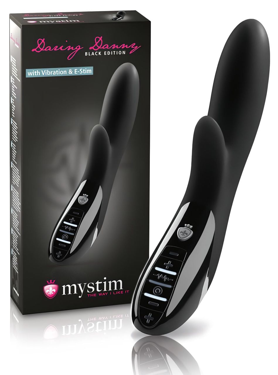 mystim Daring Danny - elektro-stimuláló vibrátor (fekete)
