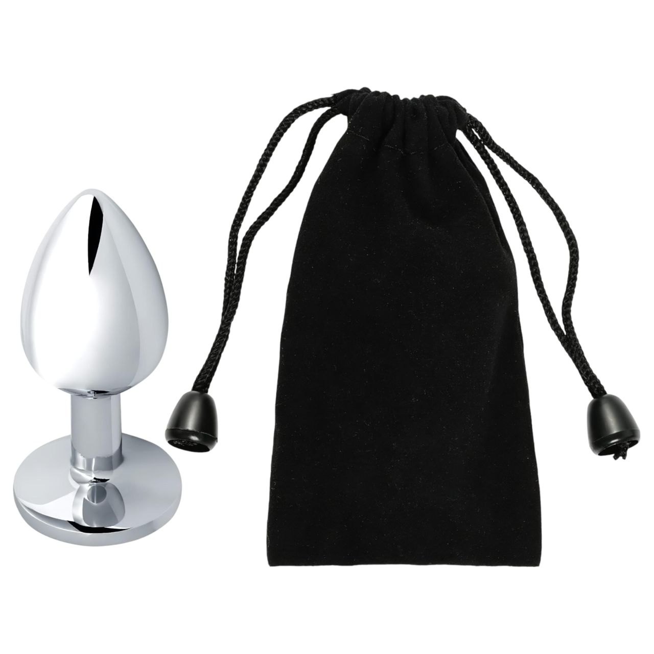 Sunfo - fém anál plug zöld kővel (ezüst) Sunfo - fém anál plug zöld kővel (ezüst)