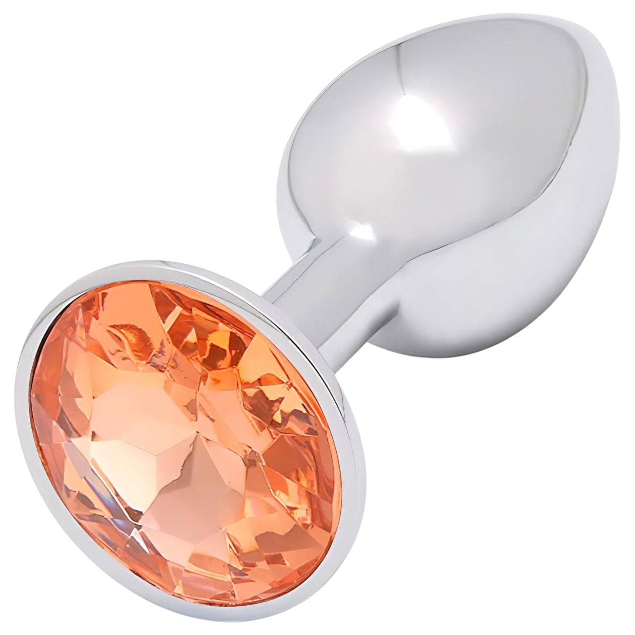 Sunfo - fém anál plug arany kővel (ezüst) Sunfo - fém anál plug arany kővel (ezüst)