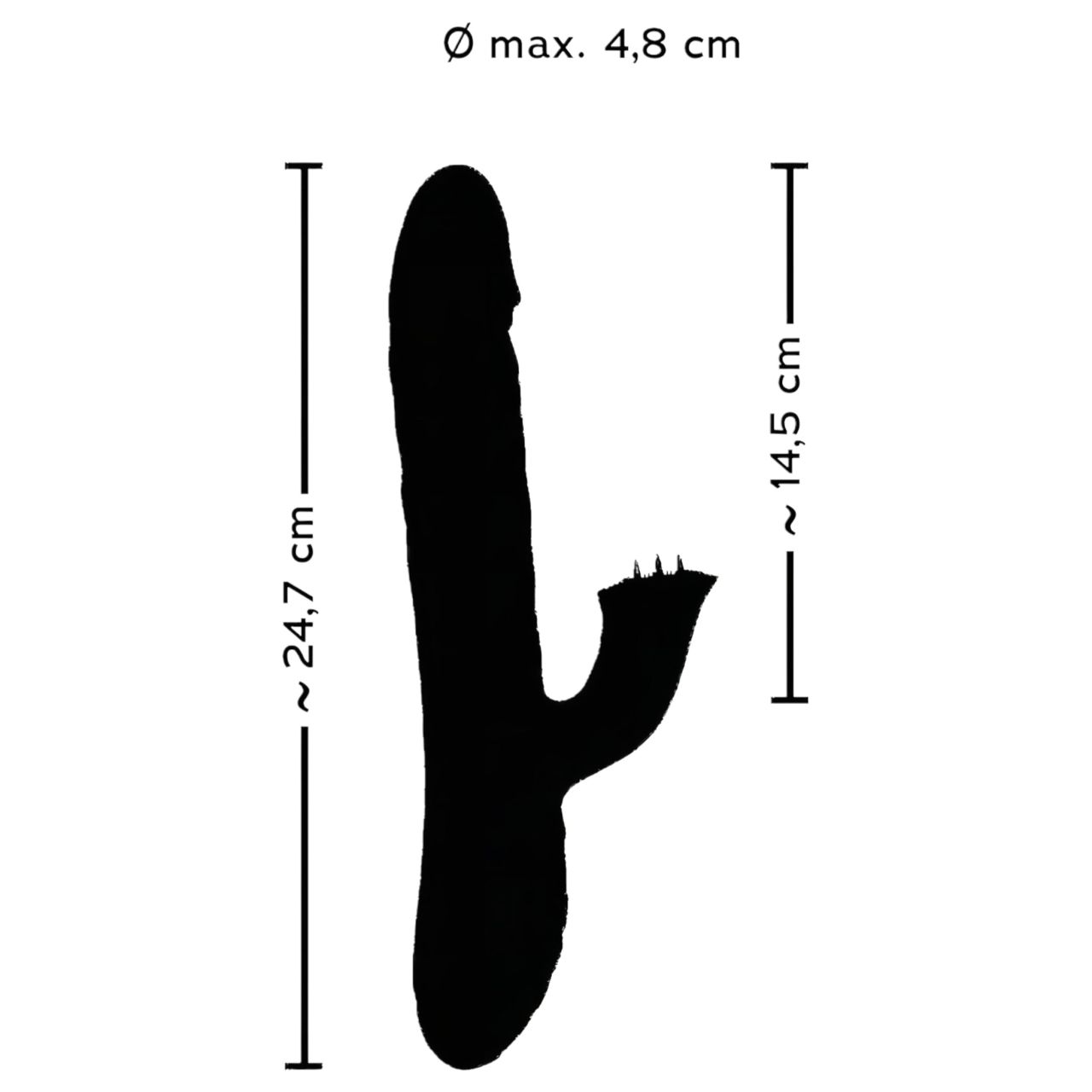 Smile Pearl - gyöngyös lökő vibrátor (lila) Smile Pearl - gyöngyös lökő vibrátor (lila)