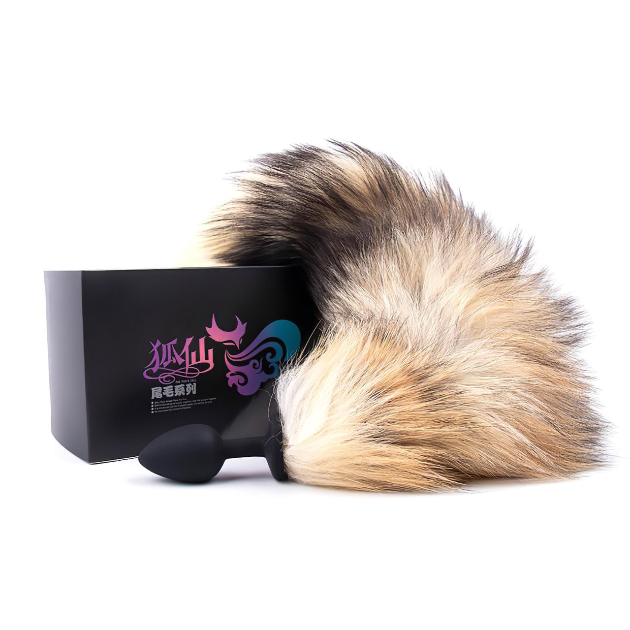 Sunfo - szilikon anál plug rókafarokkal (fekete-vörös) Sunfo - szilikon anál plug rókafarokkal (fekete-vörös)