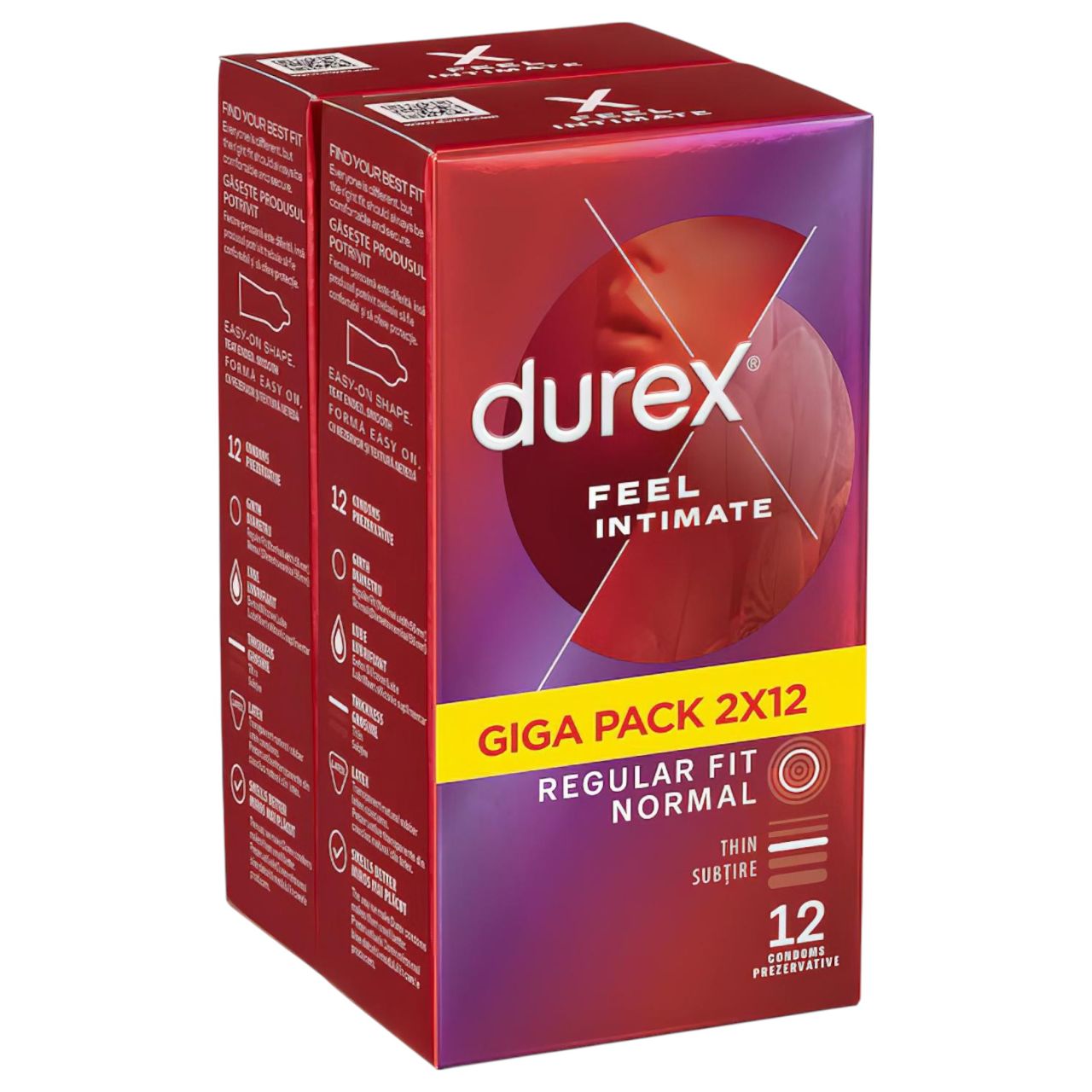 Durex Feel Intimate - vékonyfalú óvszer csomag (2x12db) Durex Feel Intimate - vékonyfalú óvszer csomag (2x12db)