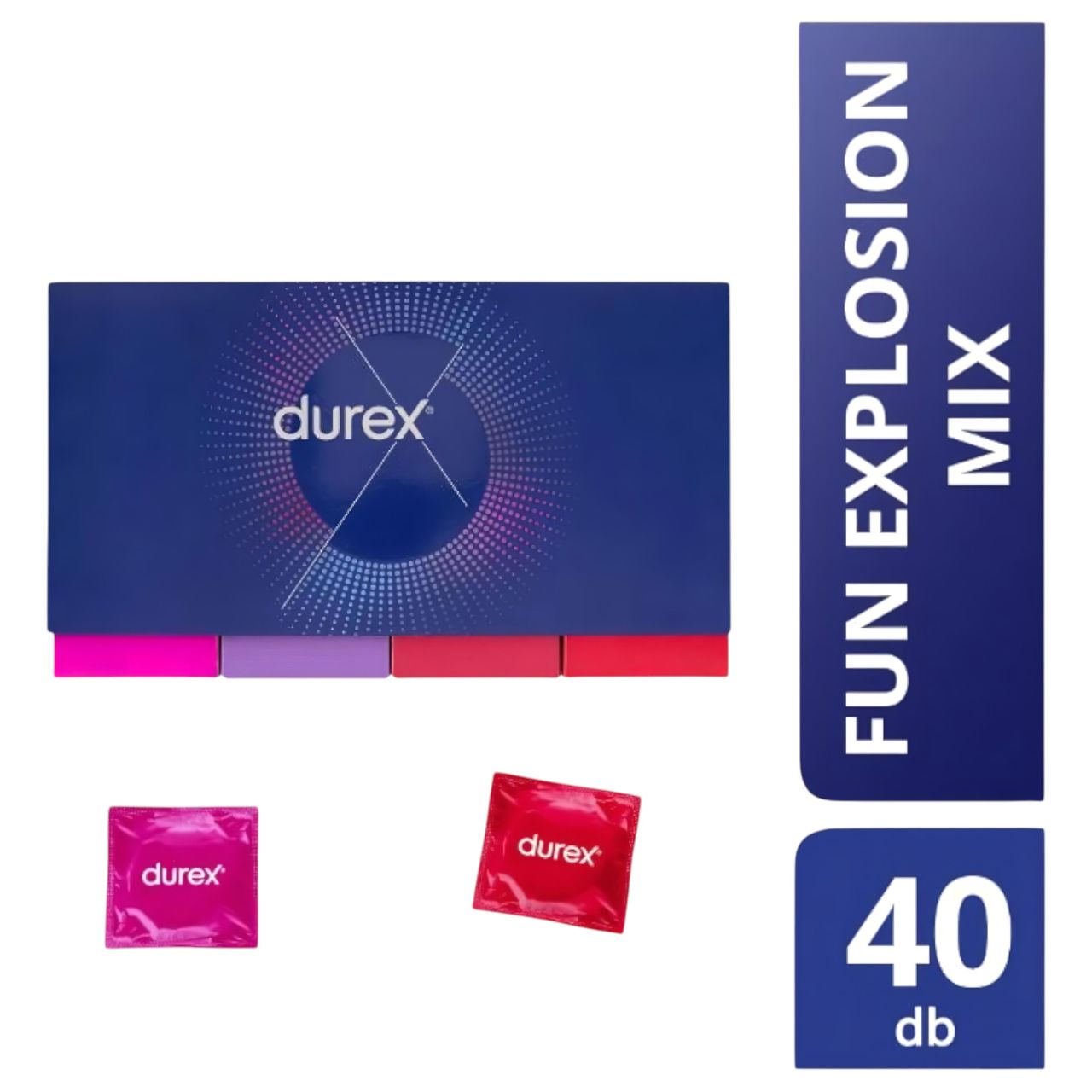 Durex Fun Explosion - óvszer csomag (40db) Durex Fun Explosion - óvszer csomag (40db)