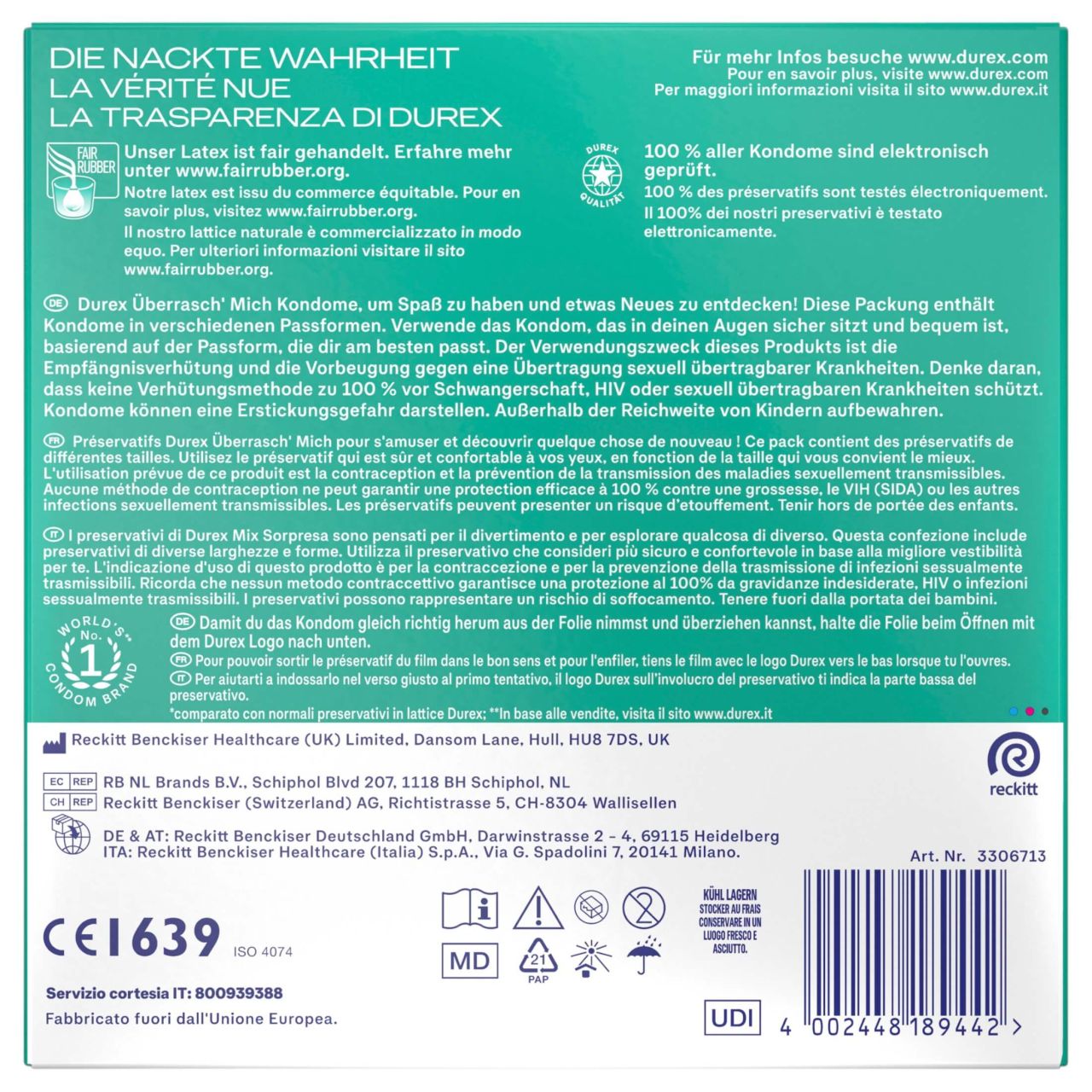 Durex Surprise Me - óvszer csomag (30db) Durex Surprise Me - óvszer csomag (30db)