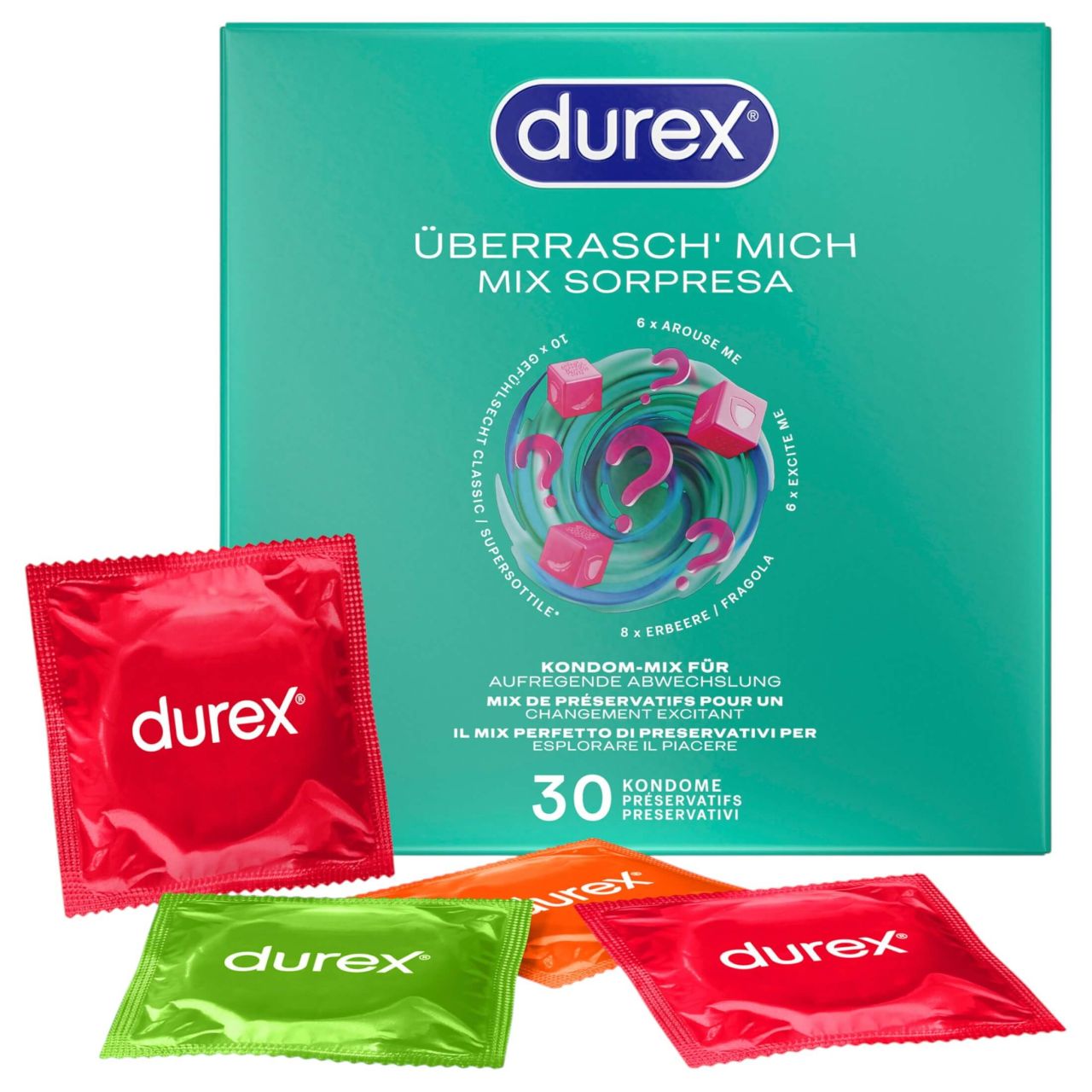 Durex Surprise Me - óvszer csomag (30db) Durex Surprise Me - óvszer csomag (30db)