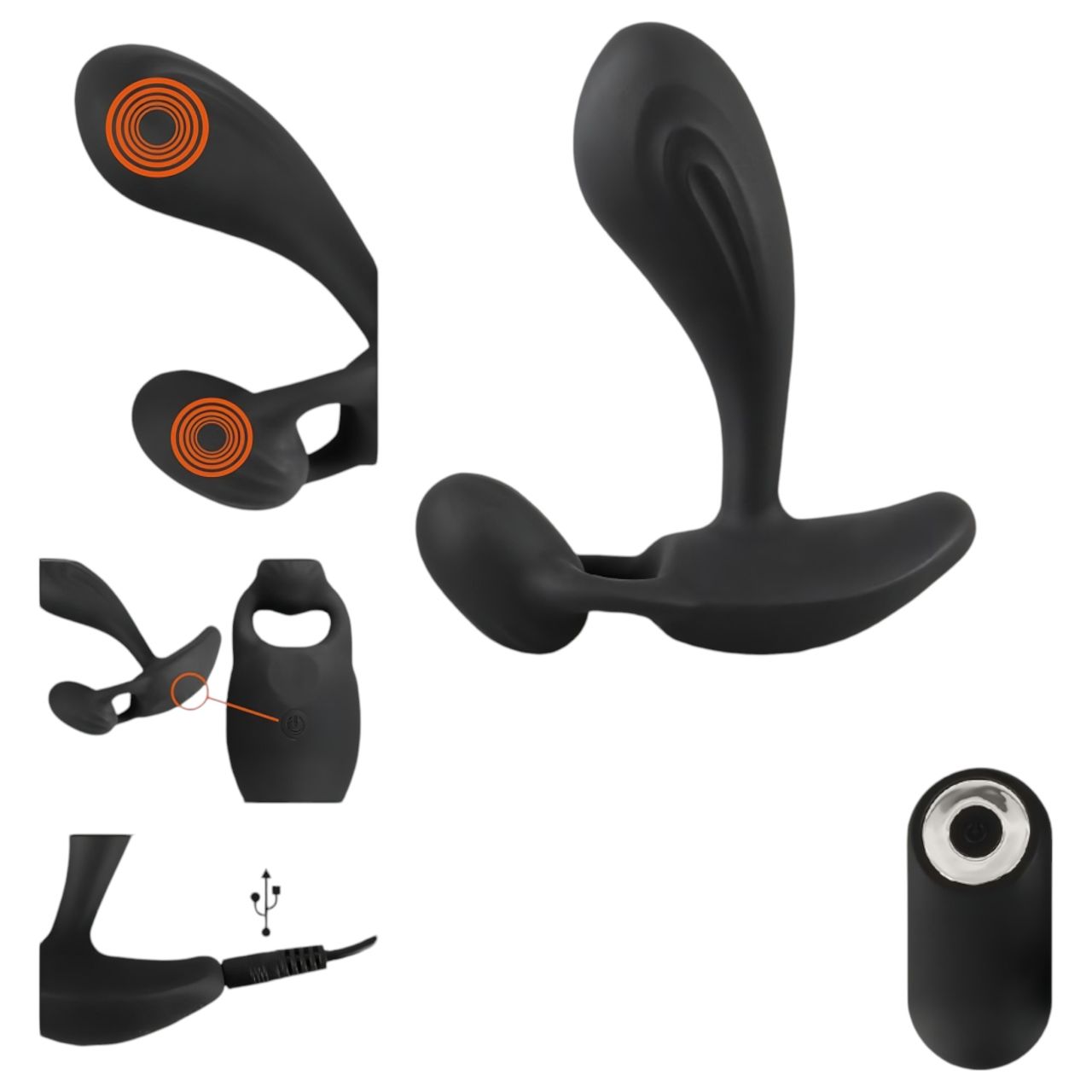 Rebel RC - 2in1 prosztata vibrátor (fekete) Rebel RC - 2in1 prosztata vibrátor (fekete)