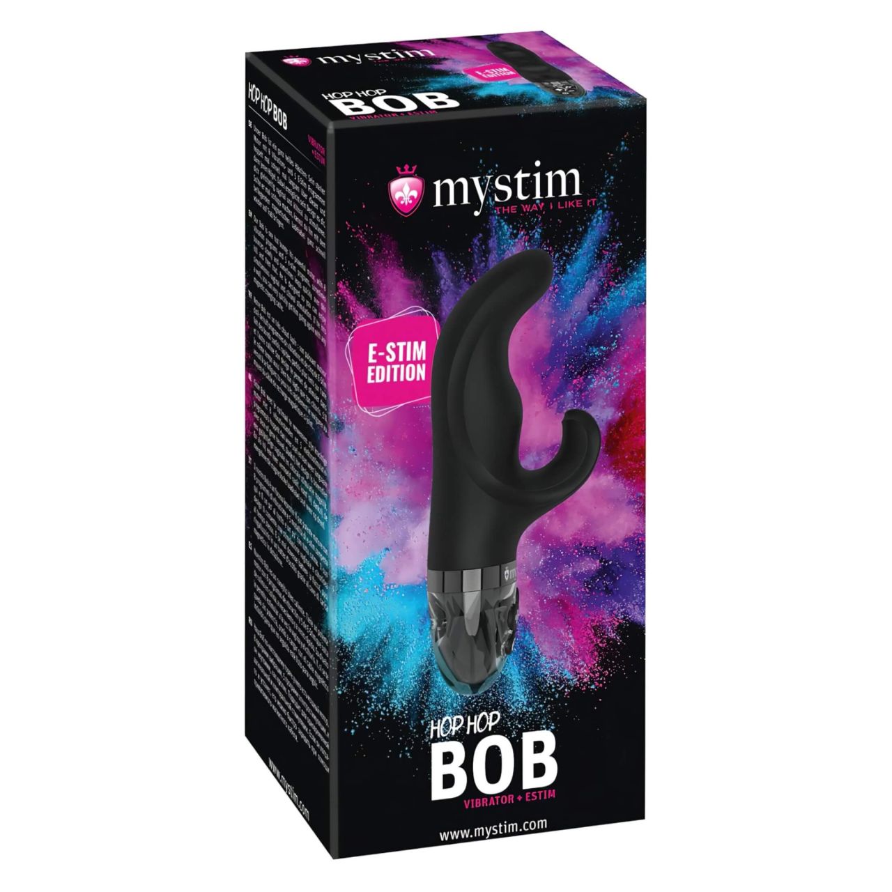 mystim Hop Hop Bob E-Stim - akkus elektro vibrátor (fekete) mystim Hop Hop Bob E-Stim - akkus elektro vibrátor (fekete)