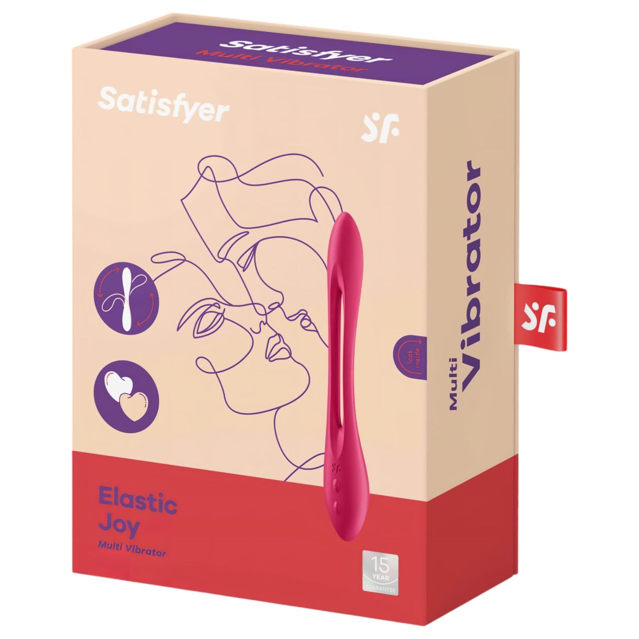Satisfyer Elastic Joy - akkus, flexibilis párvibrátor (piros) Satisfyer Elastic Joy - akkus, flexibilis párvibrátor (piros)