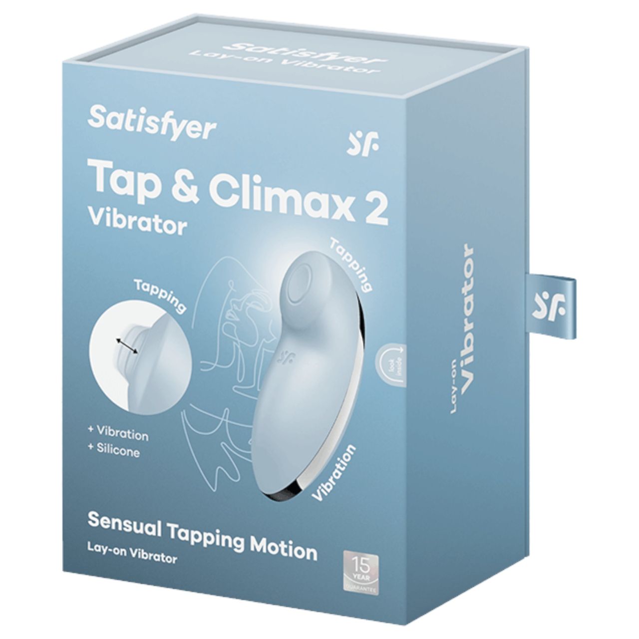 Satisfyer Tap & Climax 2 - 2in1 csiklóizgató és vibrátor (kék) Satisfyer Tap & Climax 2 - 2in1 csiklóizgató és vibrátor (kék)