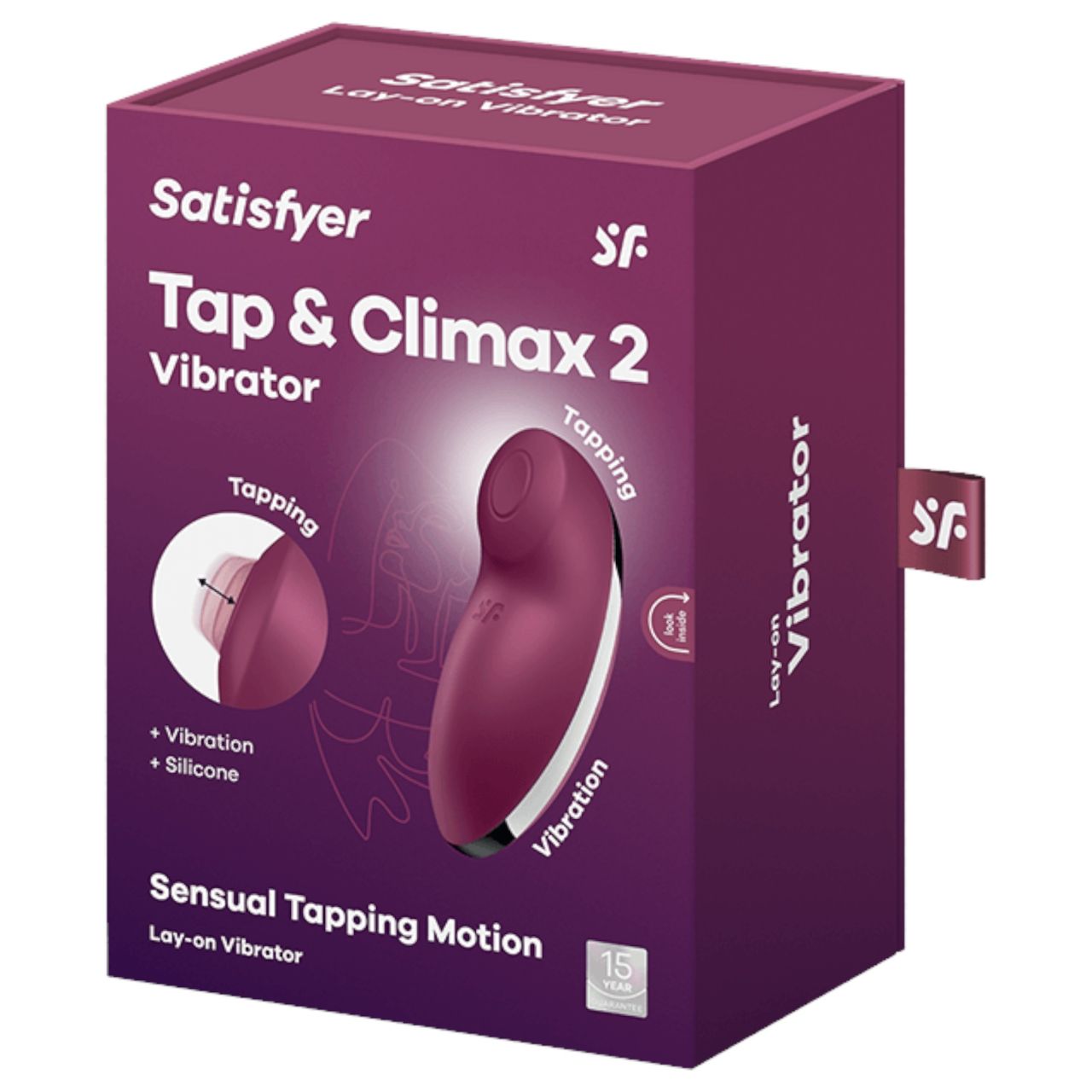 Satisfyer Tap & Climax 2 - 2in1 csiklóizgató és vibrátor (piros) Satisfyer Tap & Climax 2 - 2in1 csiklóizgató és vibrátor (piros)