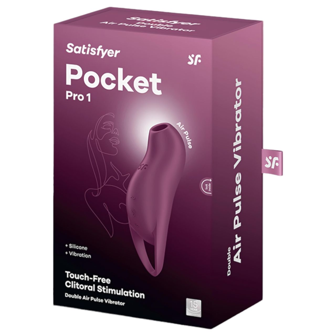 Satisfyer Pocket Pro 1 - akkus, léghullámos csiklóizgató (lila) Satisfyer Pocket Pro 1 - akkus, léghullámos csiklóizgató (lila)