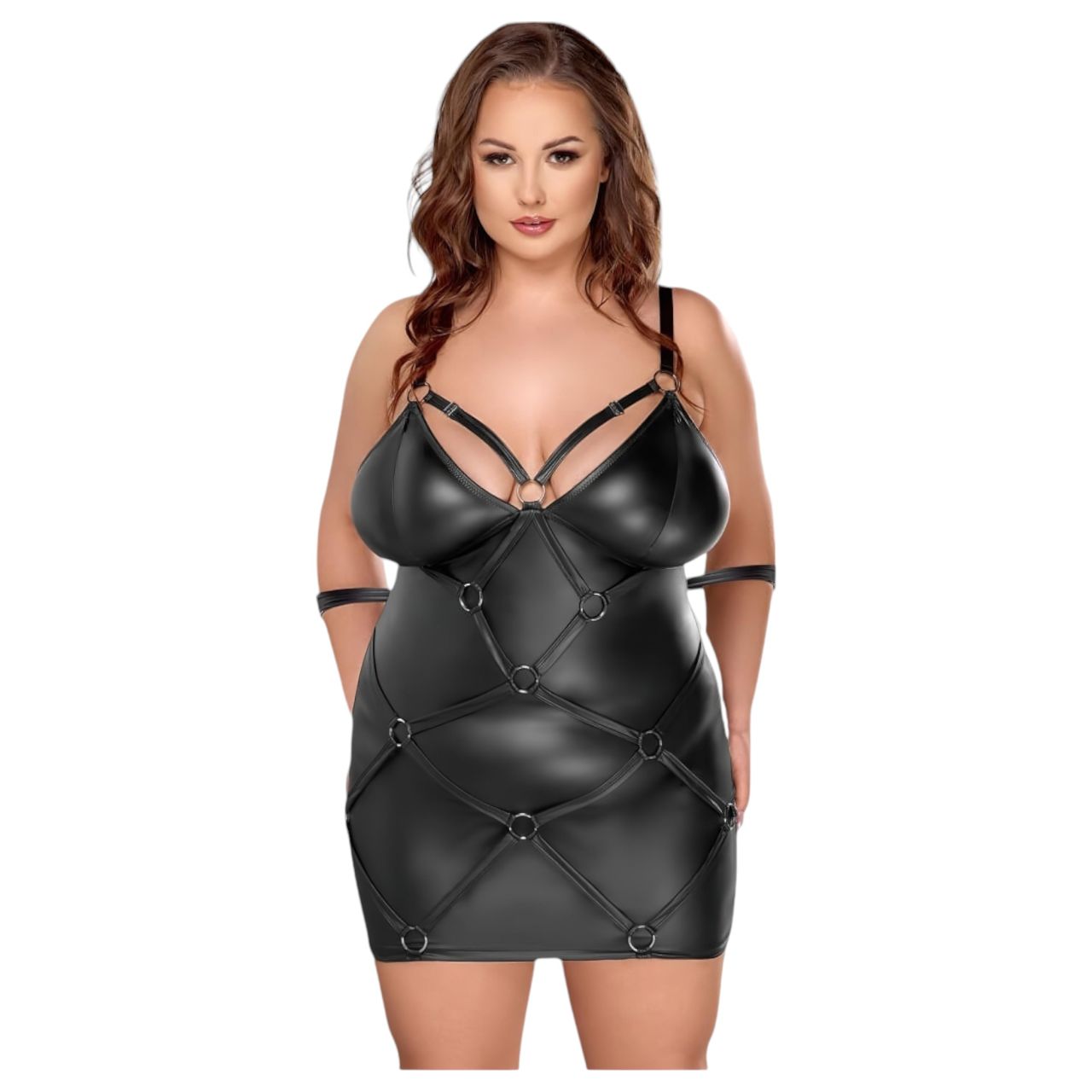 Cottelli Plus Size - ruha bilinccsel (fekete) Cottelli Plus Size - ruha bilinccsel (fekete)