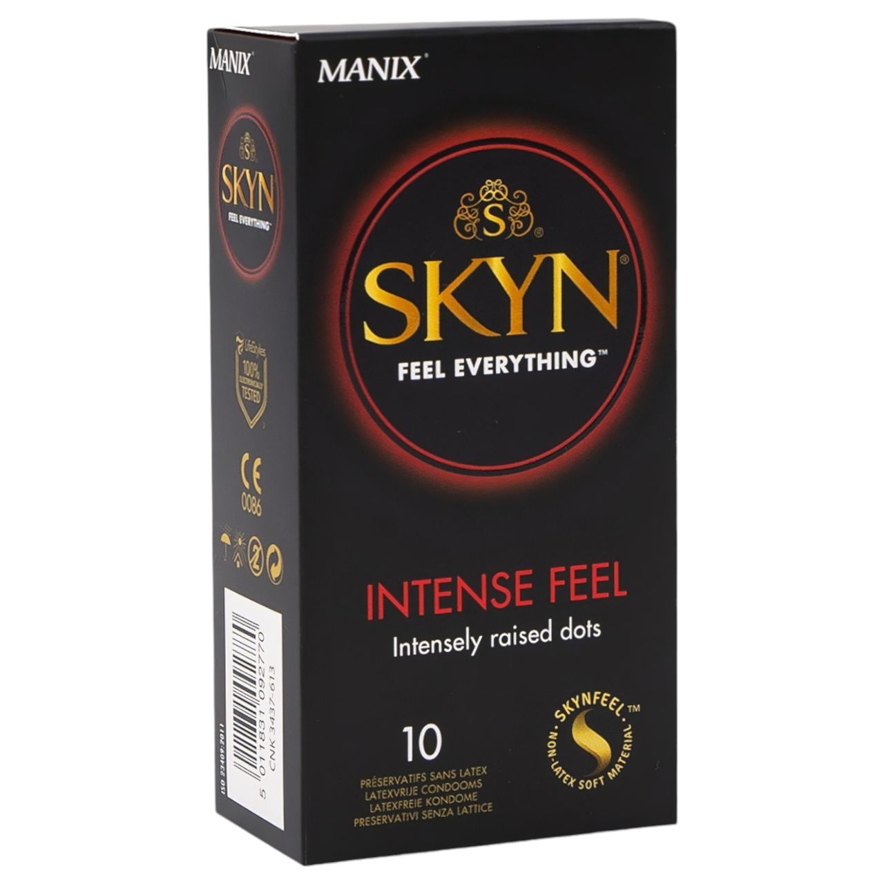 Manix SKYN Intense - latexmentes, gyöngyös óvszer (10db) Manix SKYN Intense - latexmentes, gyöngyös óvszer (10db)
