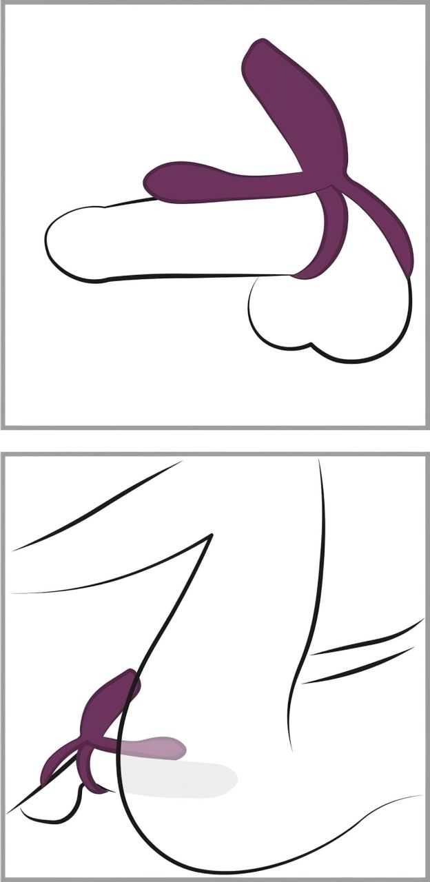 Couples Choice - akkus, rádiós péniszgyűrű (lila) Couples Choice - akkus, rádiós péniszgyűrű (lila)