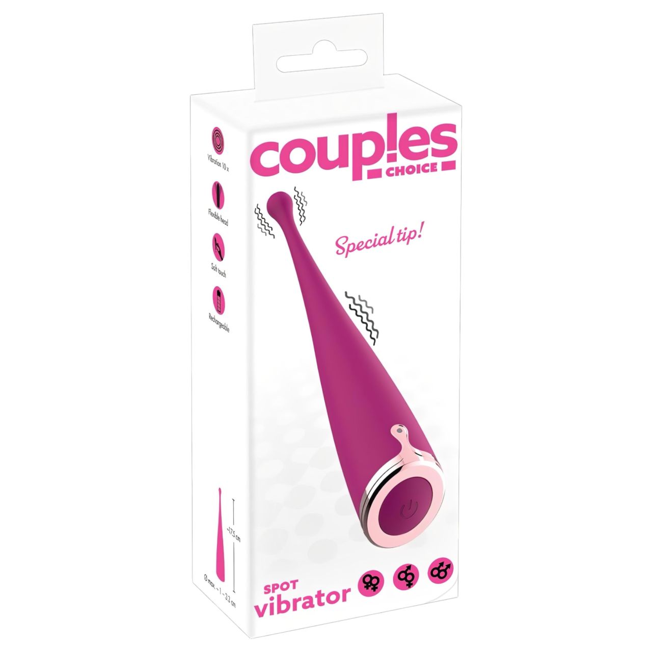 Couples Choice - akkus csikló vibrátor (pink) Couples Choice - akkus csikló vibrátor (pink)