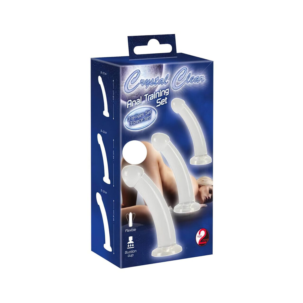 Crystal Clear - makkos anál dildó szett - 3 részes (átlátszó) Crystal Clear - makkos anál dildó szett - 3 részes (átlátszó)