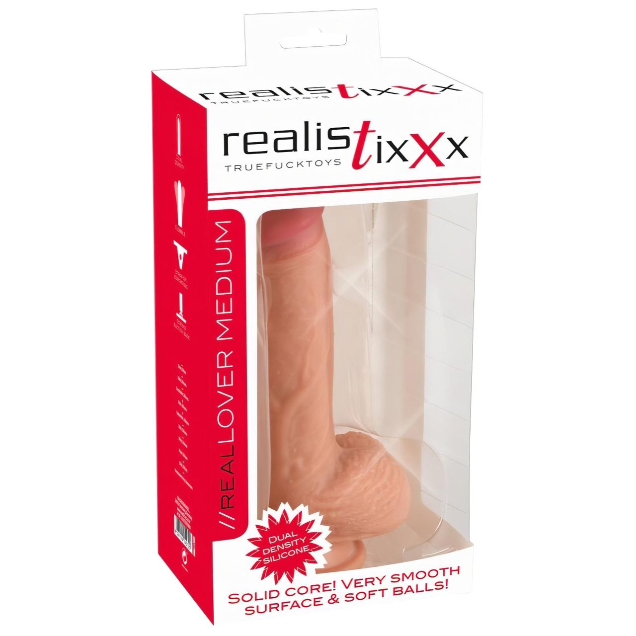 realistixxx - tapadókorongos élethű dildó (22cm) - natúr realistixxx - tapadókorongos élethű dildó (22cm) - natúr