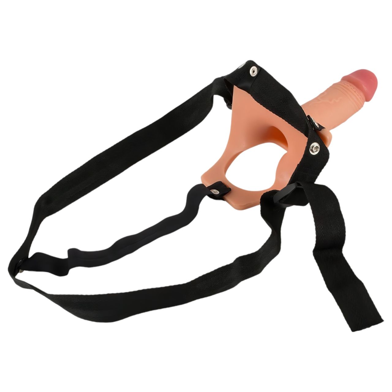 Realistixxx Strap-on - felcsatolható, üreges dildó (natúr) Realistixxx Strap-on - felcsatolható, üreges dildó (natúr)