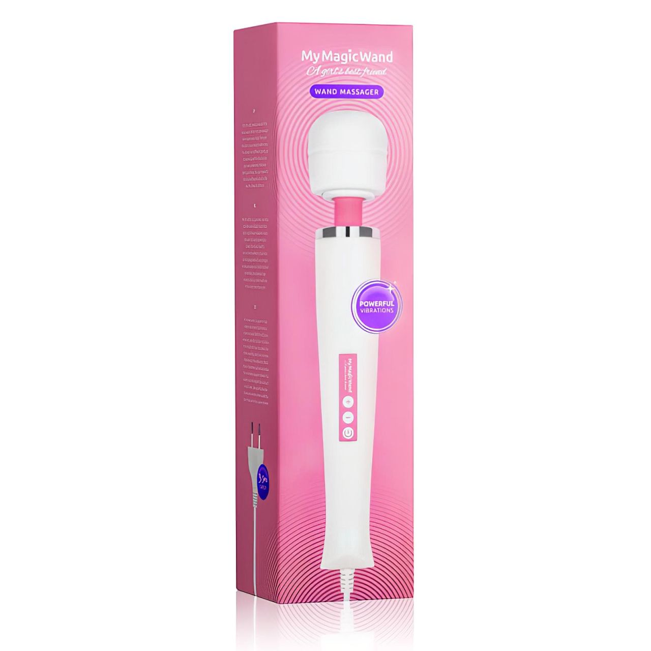 MyMagicWand - erős masszírozó vibrátor (fehér-pink) MyMagicWand - erős masszírozó vibrátor (fehér-pink)