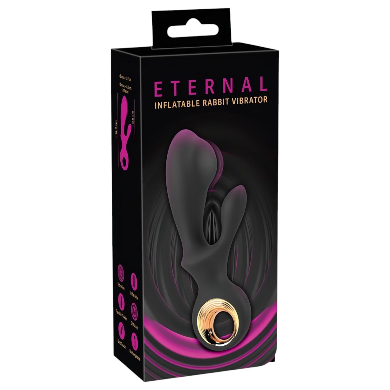 Eternal - felpumpálható csiklókaros vibrátor (fekete) Eternal - felpumpálható csiklókaros vibrátor (fekete)