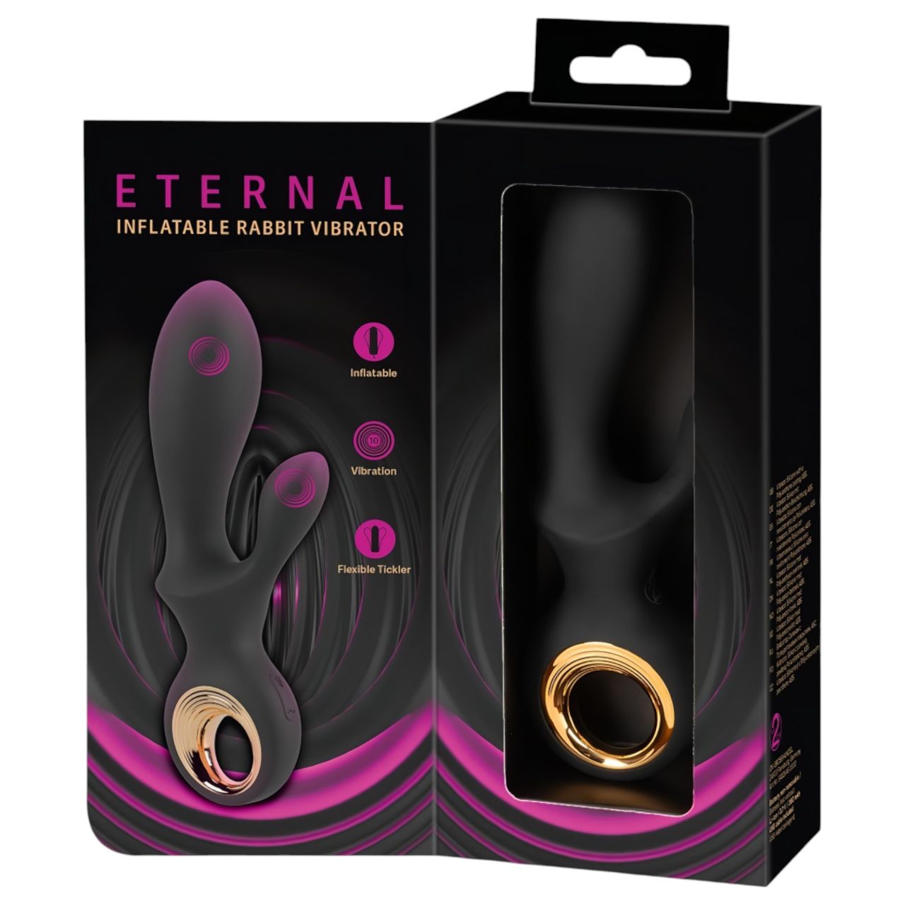 Eternal - felpumpálható csiklókaros vibrátor (fekete) Eternal - felpumpálható csiklókaros vibrátor (fekete)