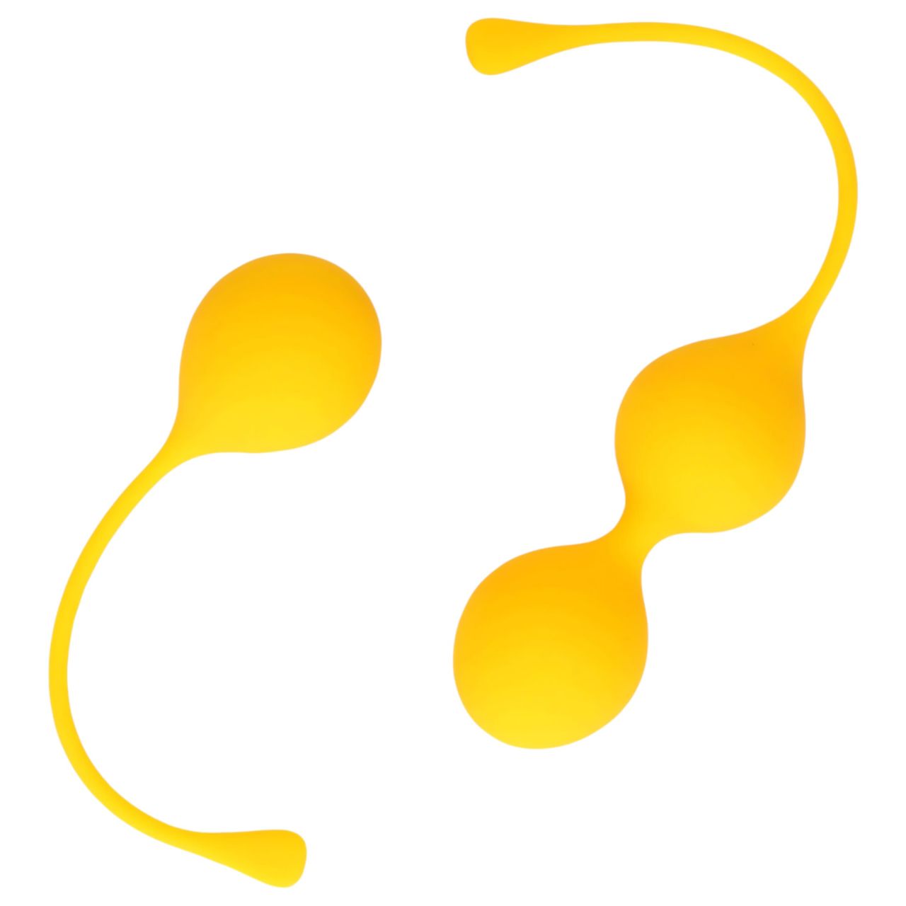 Loveline - szilikon gésagolyó szett - 2 részes (sárga) Loveline - szilikon gésagolyó szett - 2 részes (sárga)