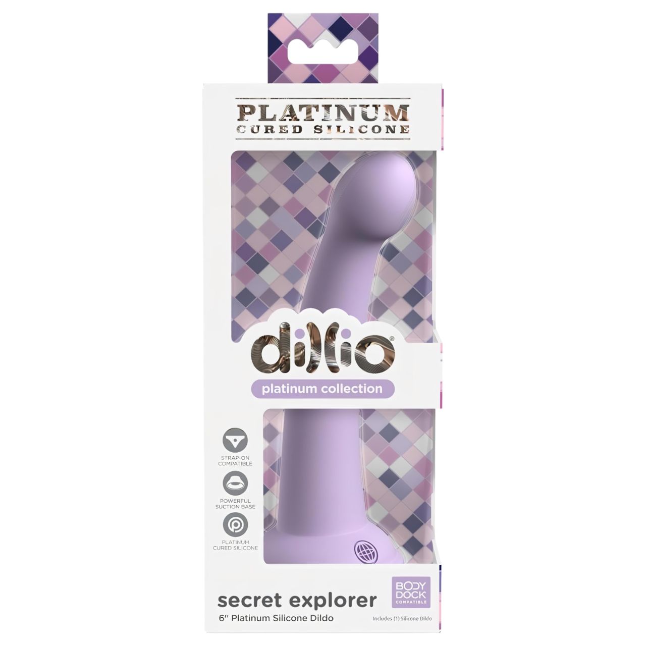 Dillio Secret Explorer - tapadókorongos dildó (17cm) - lila Dillio Secret Explorer - tapadókorongos dildó (17cm) - lila