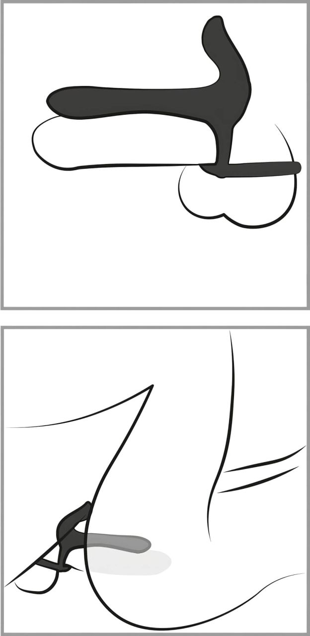 Black Velvets - akkus, 2in1 párvibrátor és péniszgyűrű (fekete) Black Velvets - akkus, 2in1 párvibrátor és péniszgyűrű (fekete)