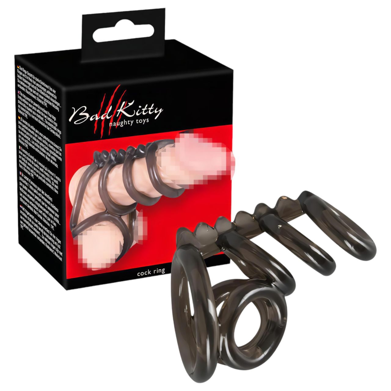 Bad Kitty - tüskés pénisz- és heregyűrű Bad Kitty - tüskés pénisz- és heregyűrű