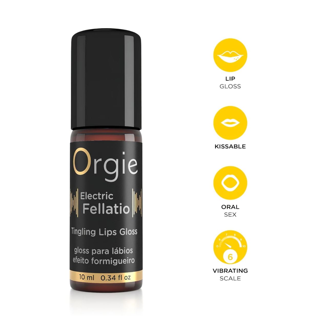 Orgie Electric Fellation - bizsergető szájfény (10ml) Orgie Electric Fellation - bizsergető szájfény (10ml)