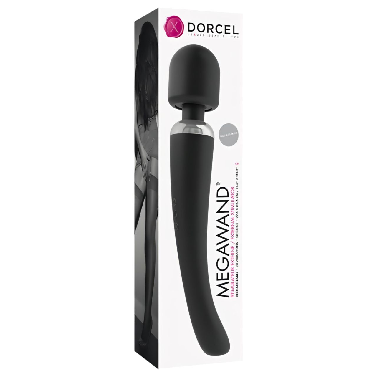 Dorcel Megawand - akkus masszírozó vibrátor (fekete) Dorcel Megawand - akkus masszírozó vibrátor (fekete)