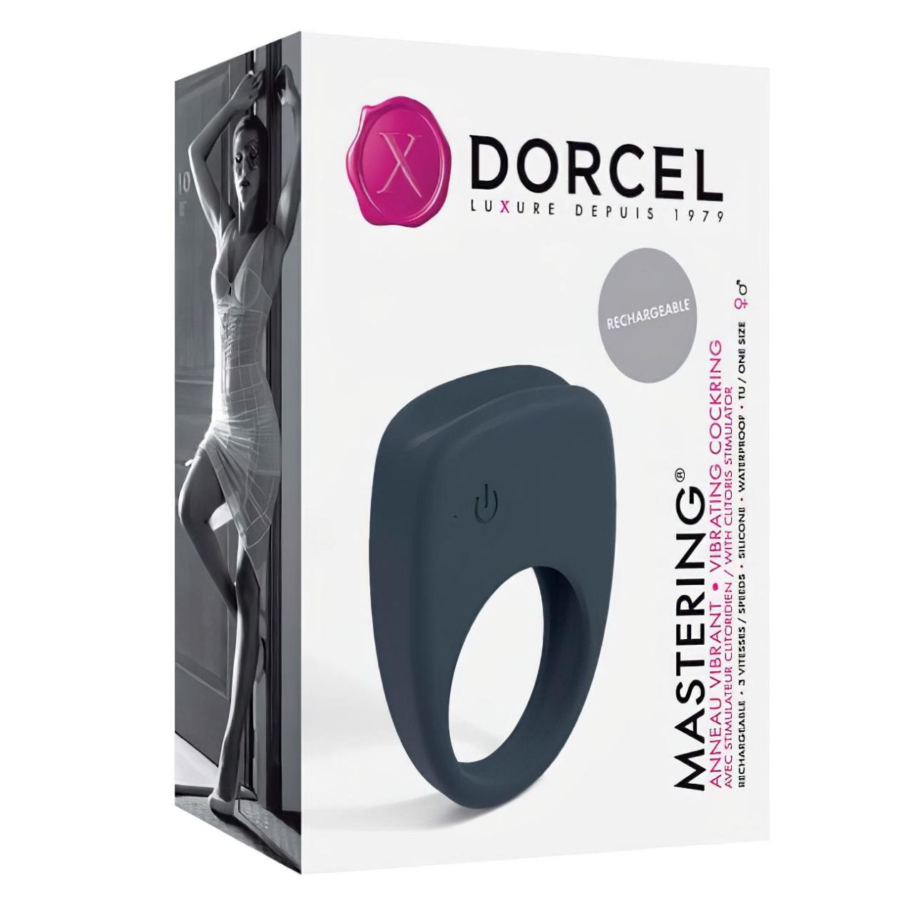 Dorcel Mastering - akkus, vibrációs péniszgyűrű (szürke) Dorcel Mastering - akkus, vibrációs péniszgyűrű (szürke)