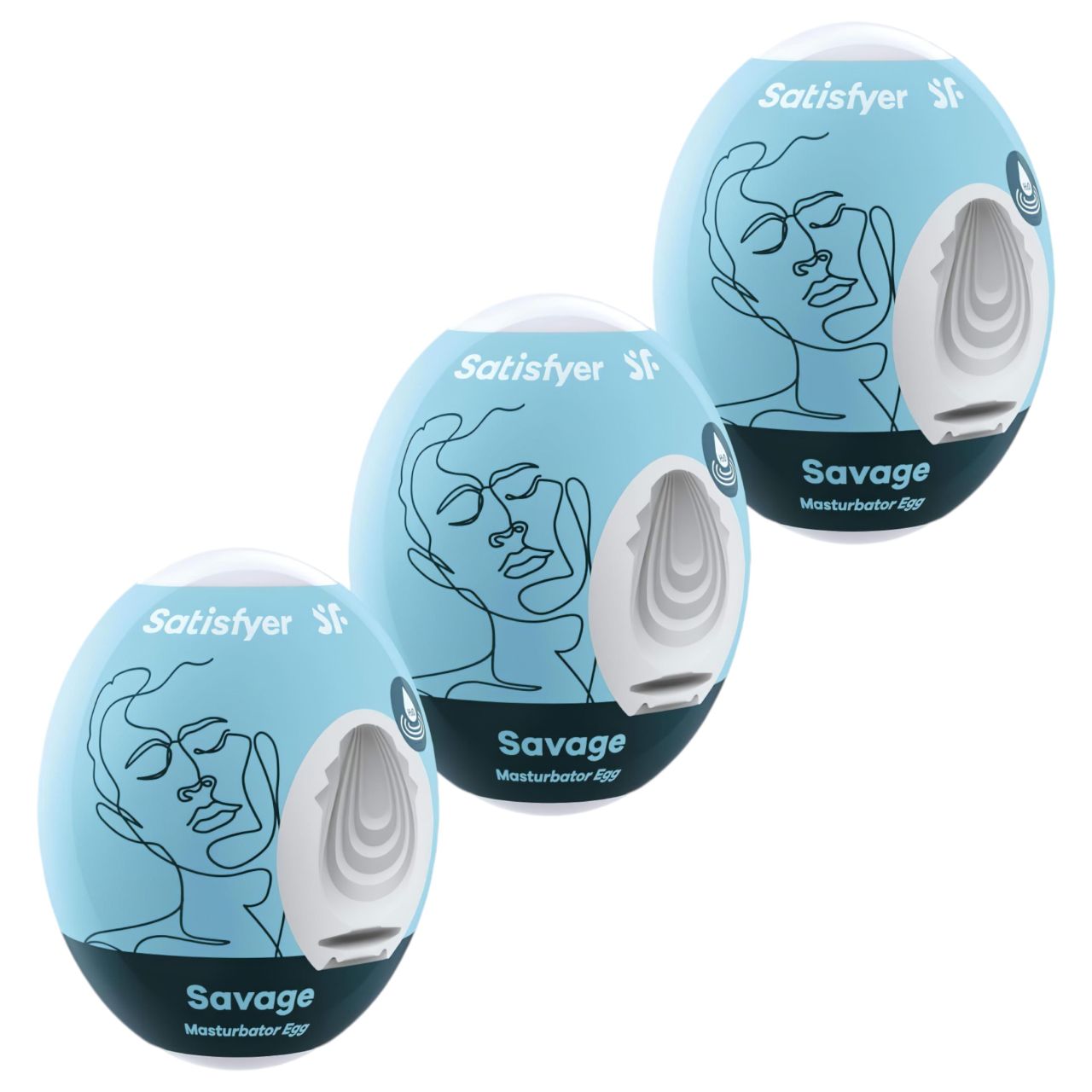 Satisfyer Egg Savage - tojás maszturbátor szett (3db) Satisfyer Egg Savage - tojás maszturbátor szett (3db)