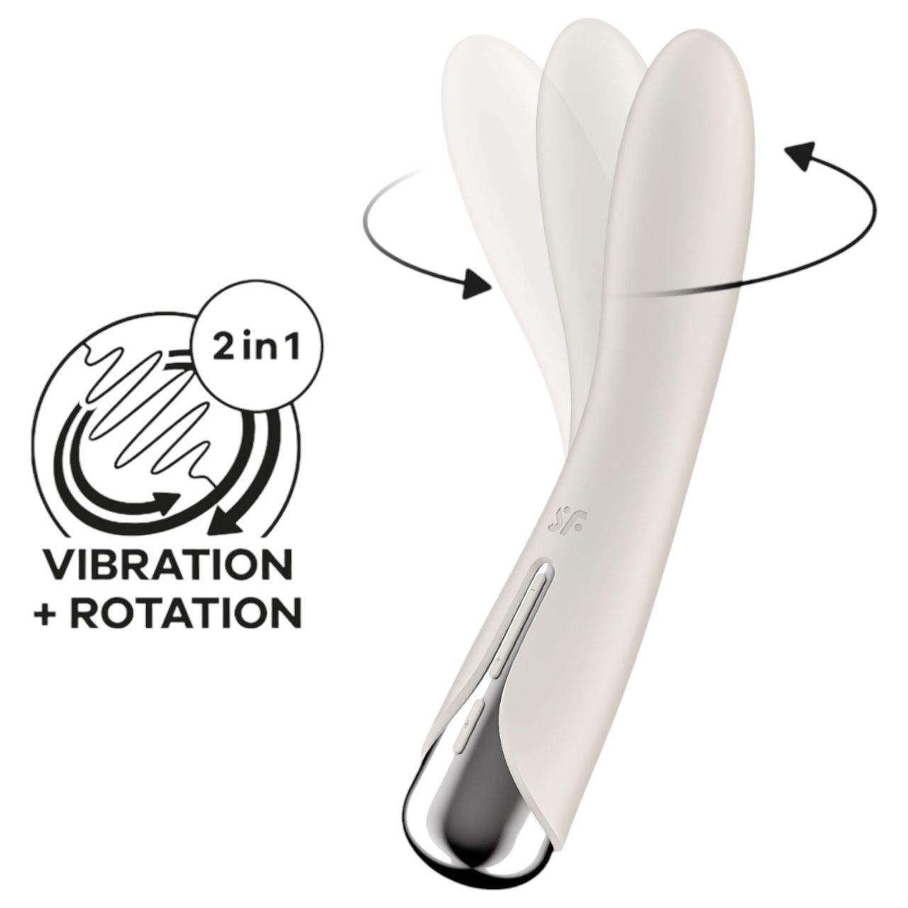 Satisfyer Spinning Vibe 1 - forgó fejes G-pont vibrátor (bézs) Satisfyer Spinning Vibe 1 - forgó fejes G-pont vibrátor (bézs)
