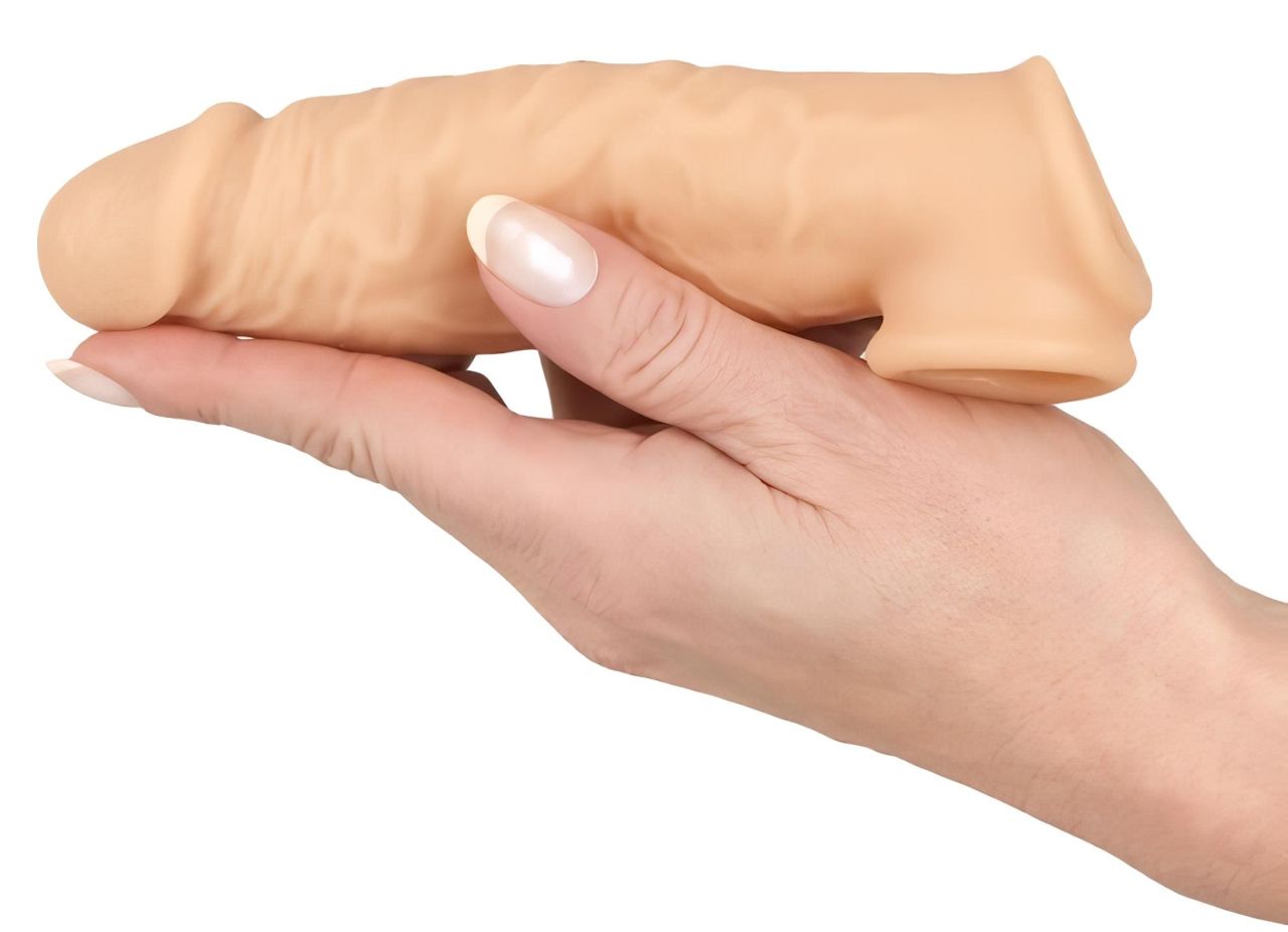 Realistixxx - heregyűrűs péniszköpeny - 16cm (natúr) Realistixxx - heregyűrűs péniszköpeny - 16cm (natúr)