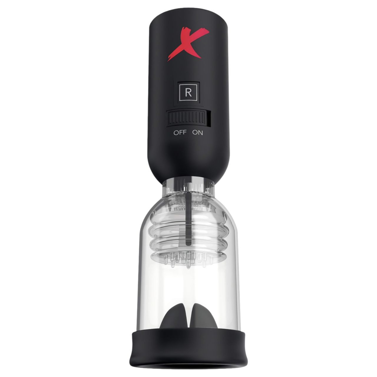 PDX Elite Tip Teazer - automata makkszívó vibrátor (fekete)