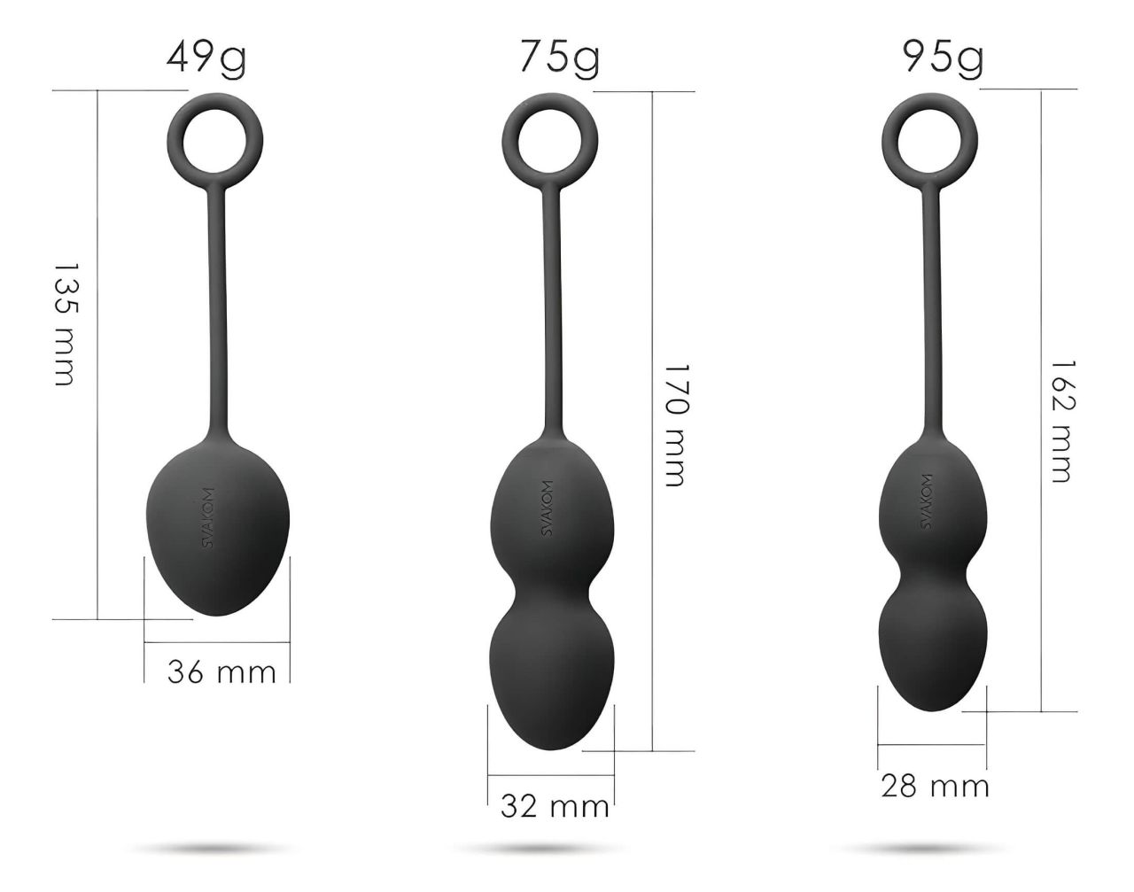 Svakom Nova - 3 részes gésagolyó szett (piros) Svakom Nova - 3 részes gésagolyó szett (piros)