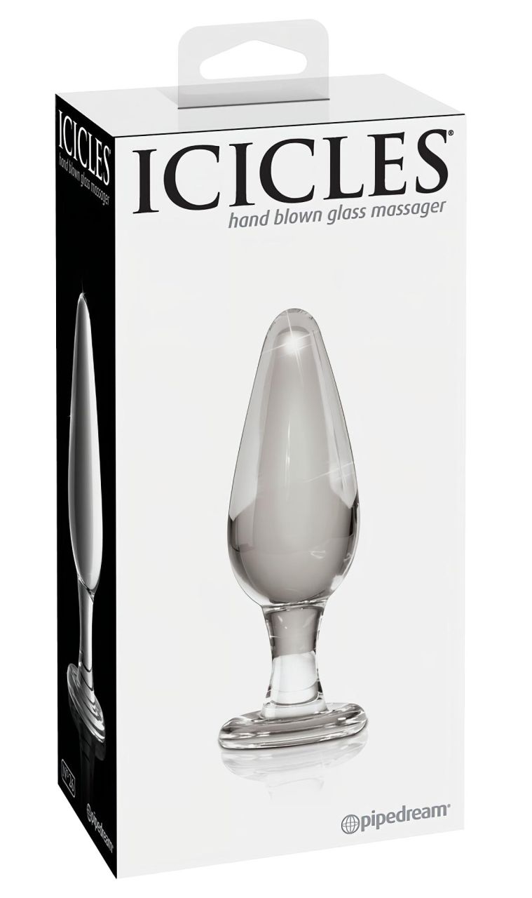 Icicles No. 26 - kúpos, üveg anál plug (átlátszó) Icicles No. 26 - kúpos, üveg anál plug (átlátszó)