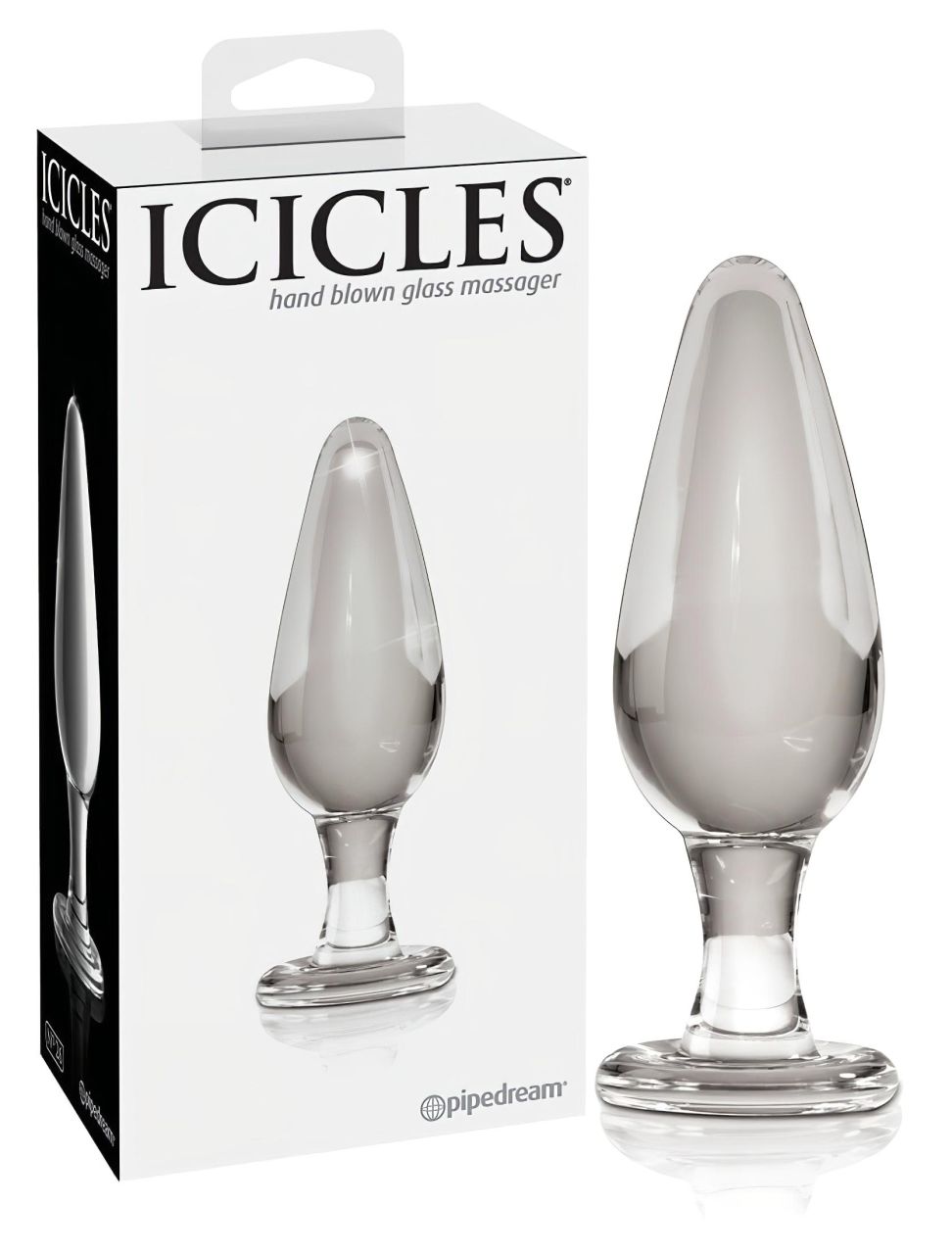 Icicles No. 26 - kúpos, üveg anál plug (átlátszó) Icicles No. 26 - kúpos, üveg anál plug (átlátszó)