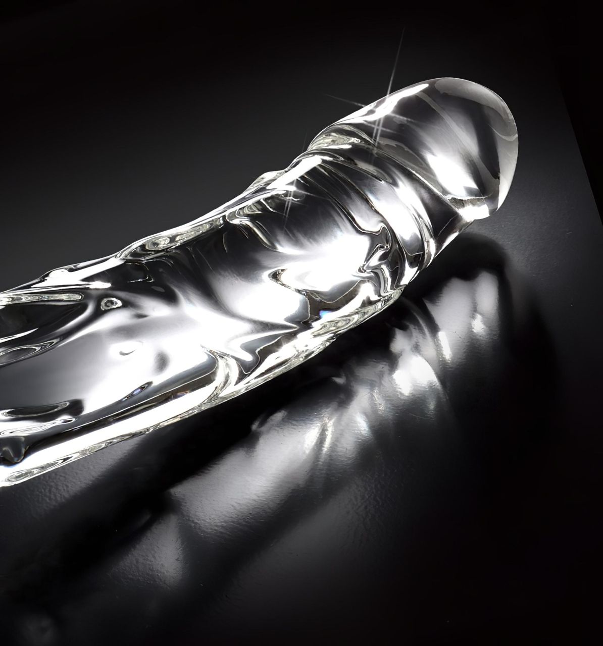 Icicles No. 62 - péniszes üveg dildó (átlátszó) Icicles No. 62 - péniszes üveg dildó (átlátszó)