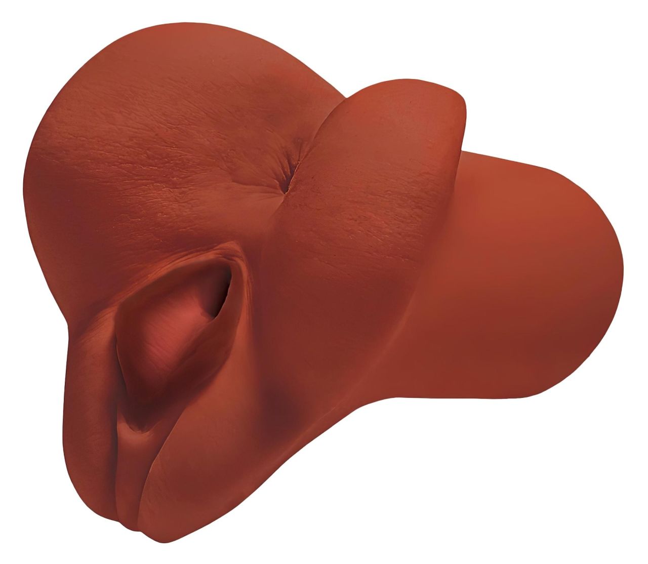 PDX Pick Your Pleasure - 2in1 élethű maszturbátor (barna) PDX Pick Your Pleasure - 2in1 élethű maszturbátor (barna)